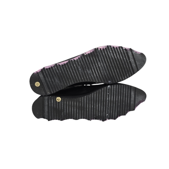 Black and Pink Women's Ankle Boots - Picture 2 of 4